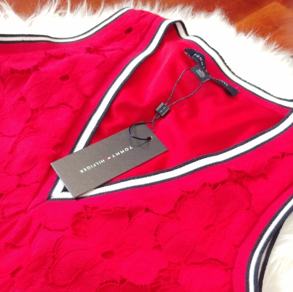 Tommy Hilfiger Red Tunic Summer Dress Size XS